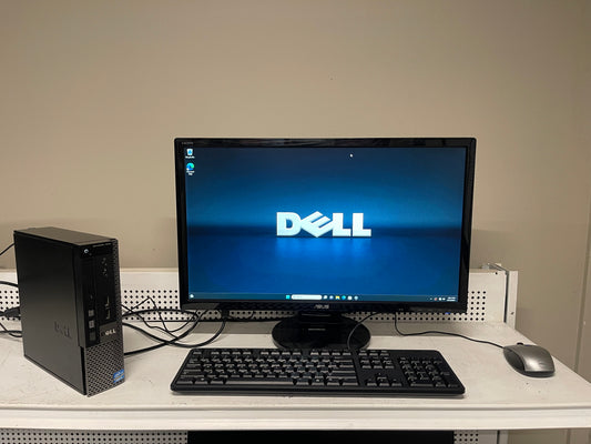 Small case dell computer comes with monitor keyboard and mouse
